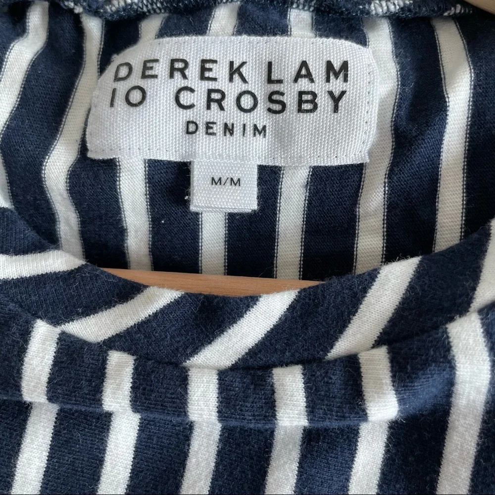 Derek Lam 10 Crosby Striped Color-block Tee